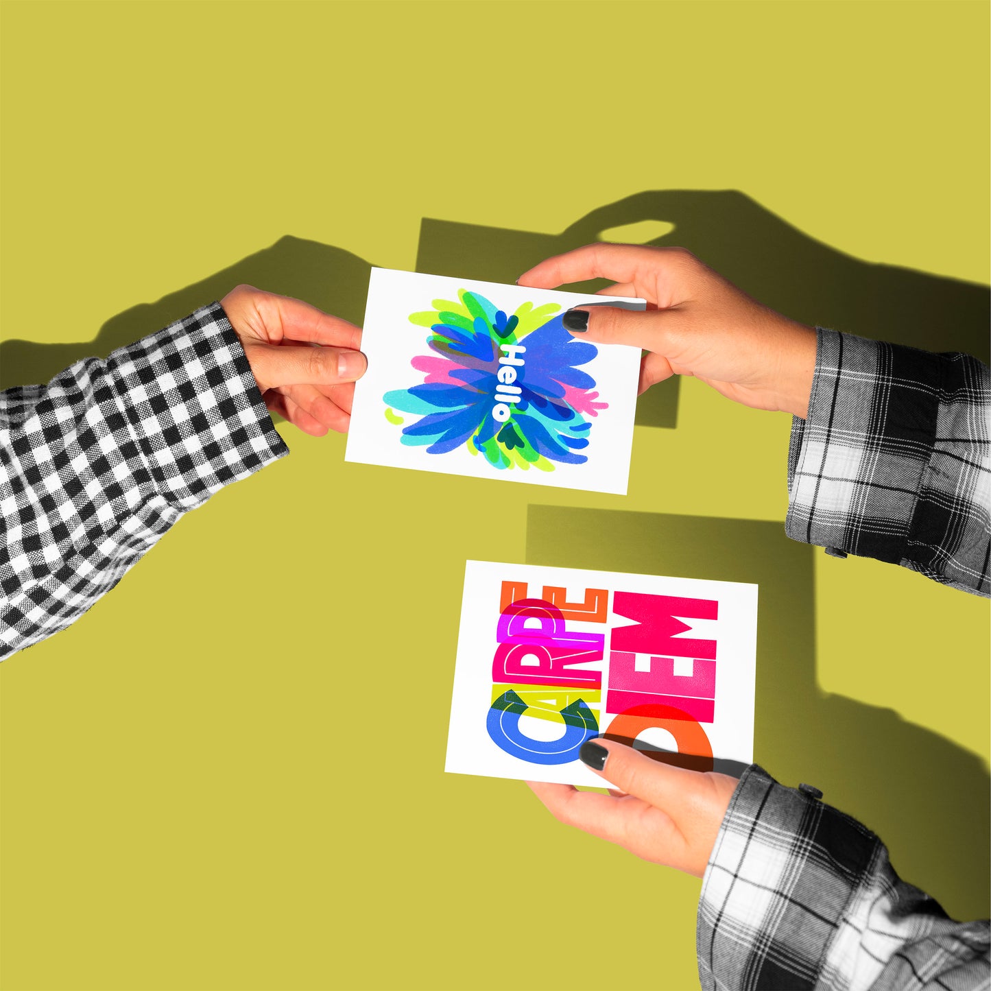 Hello A2 Folded Greeting Card