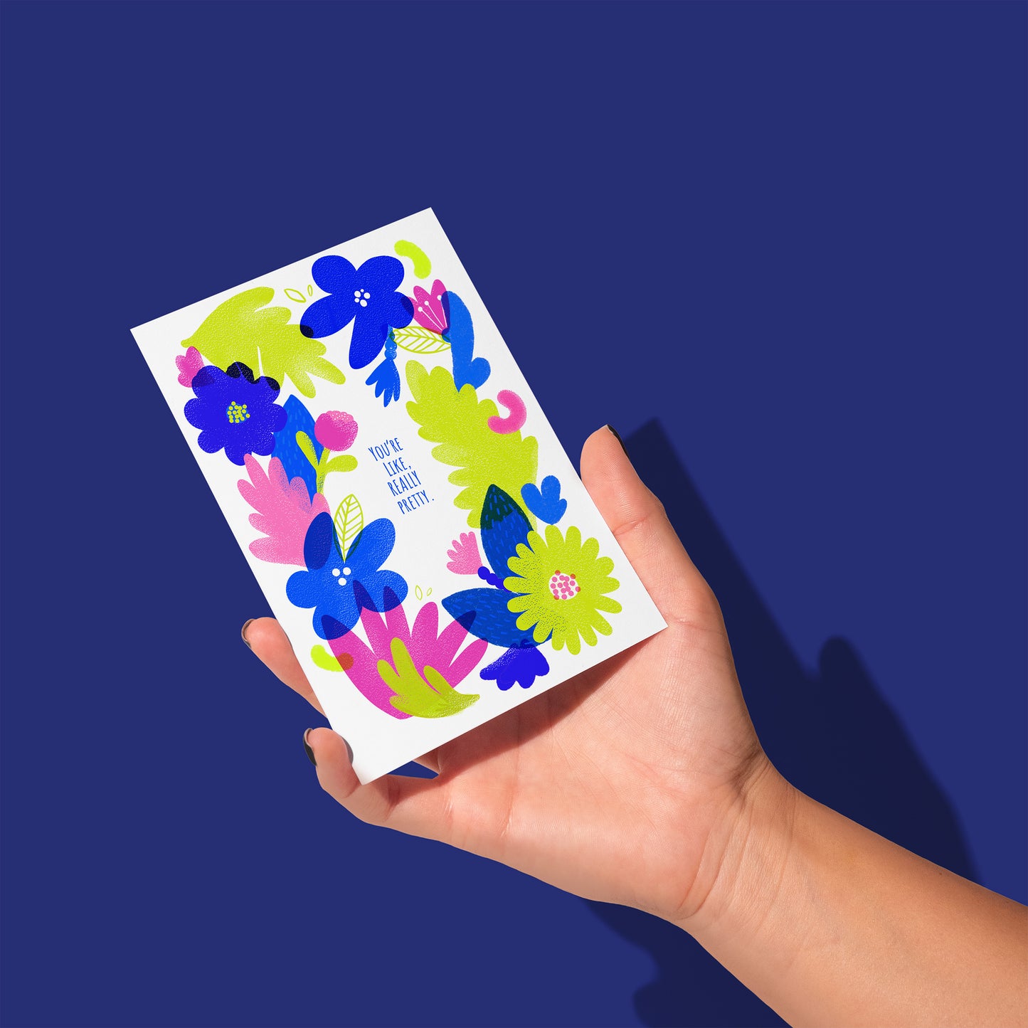 Really Pretty A2 Folded Compliment Card