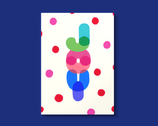 Joy A2 Folded Holiday Card