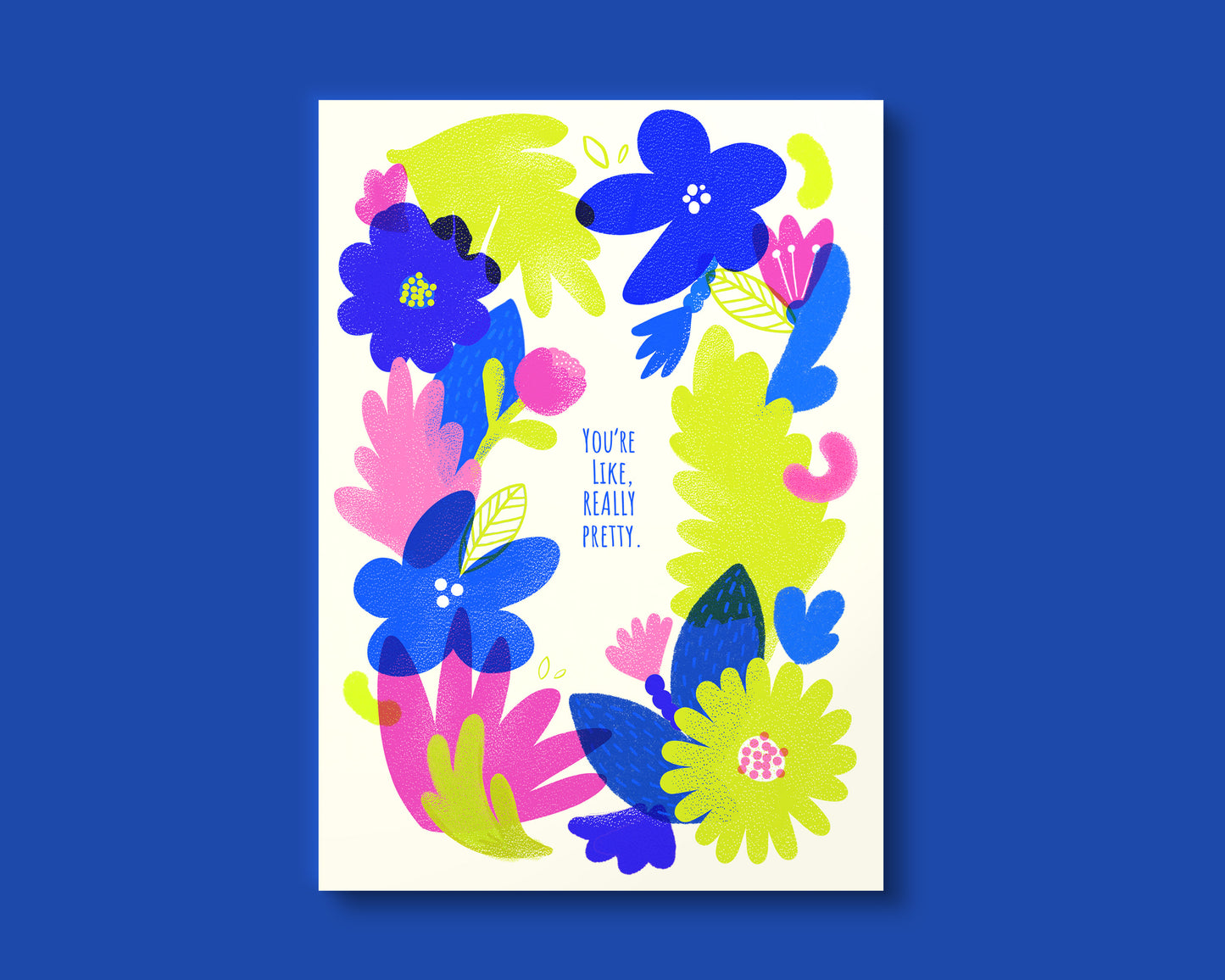 Really Pretty A2 Folded Compliment Card